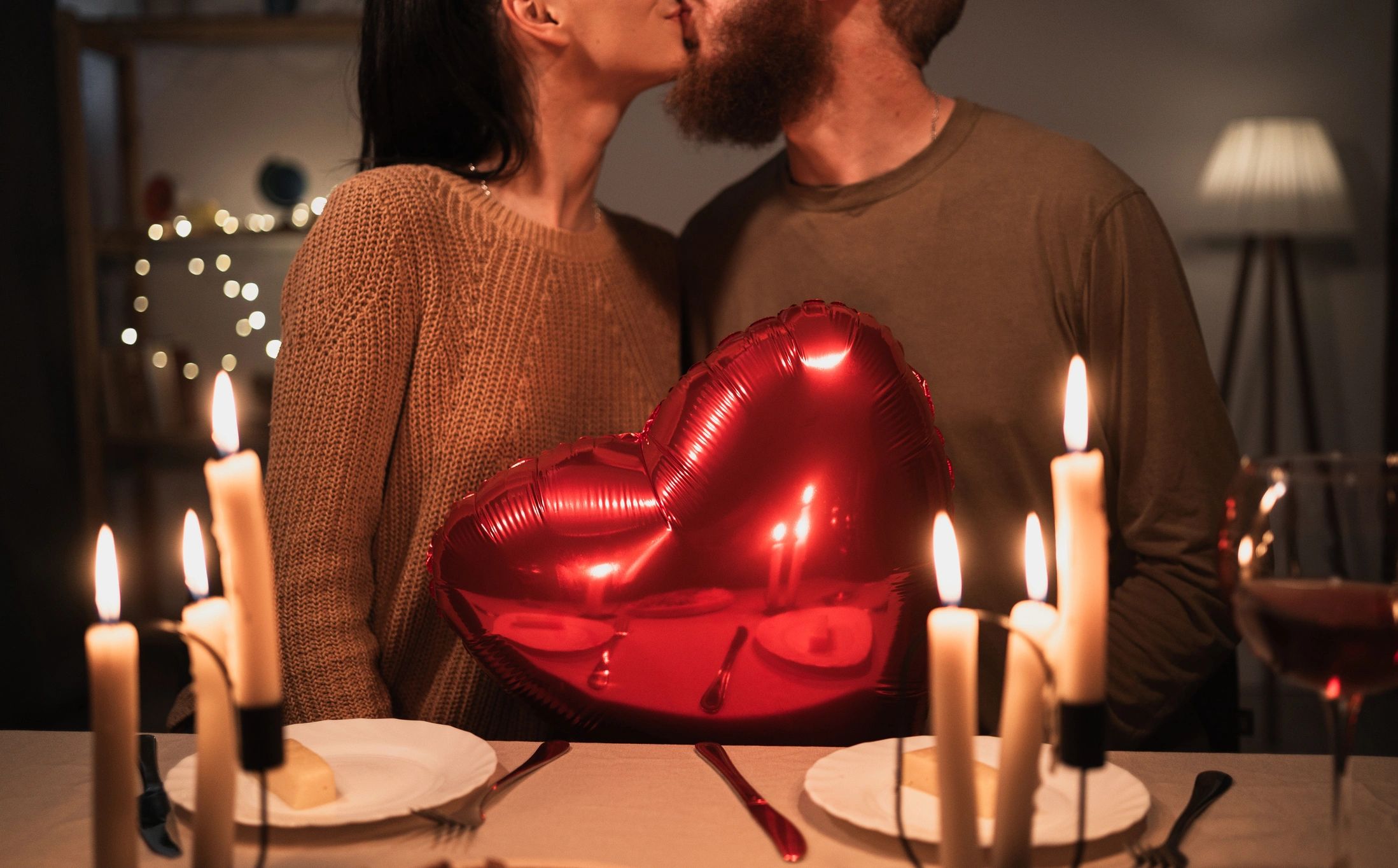 Romantic dinner event with gourmet food