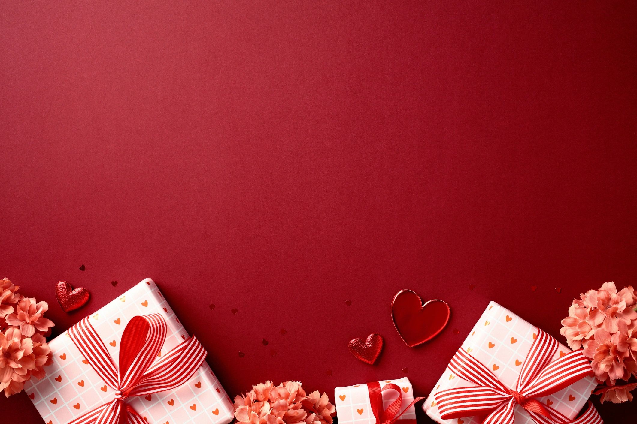 Elegant couple at Valentine's dinner